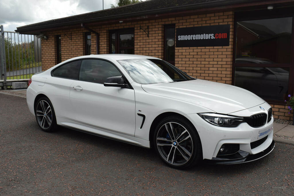 BMW 4 Series 420D 190 Xdrive M Sport Prof Media YH19RHU White #2
