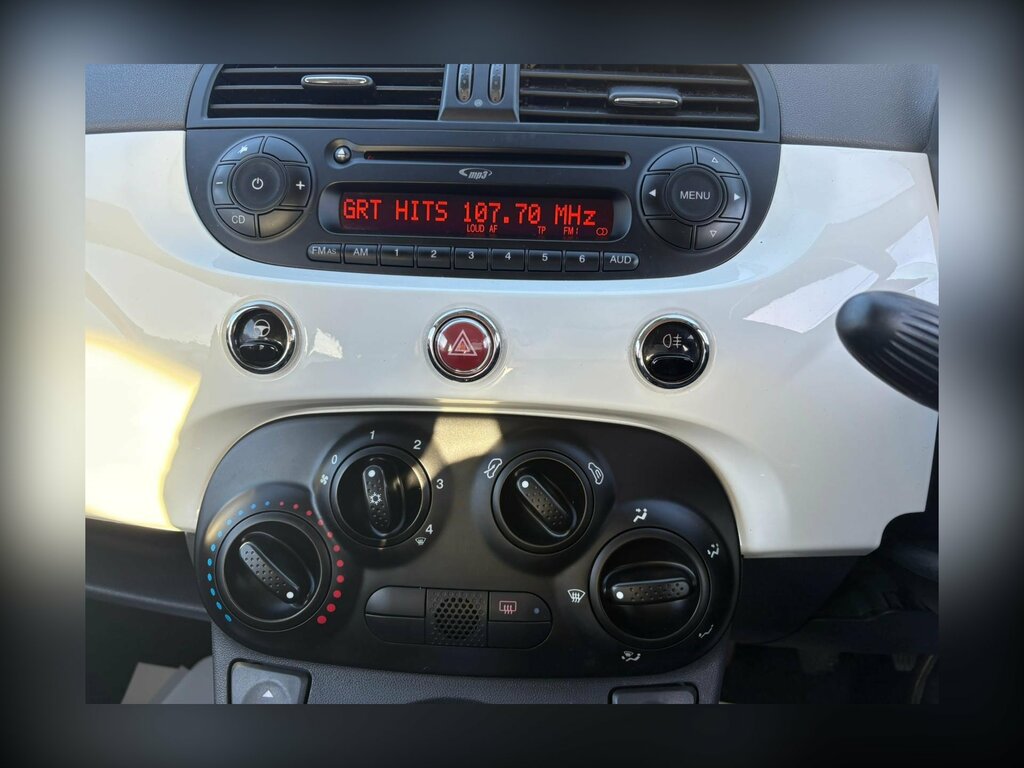 Fiat 500 1.2 Pop Hatchback Euro 5 Ss AM59MZT White #5