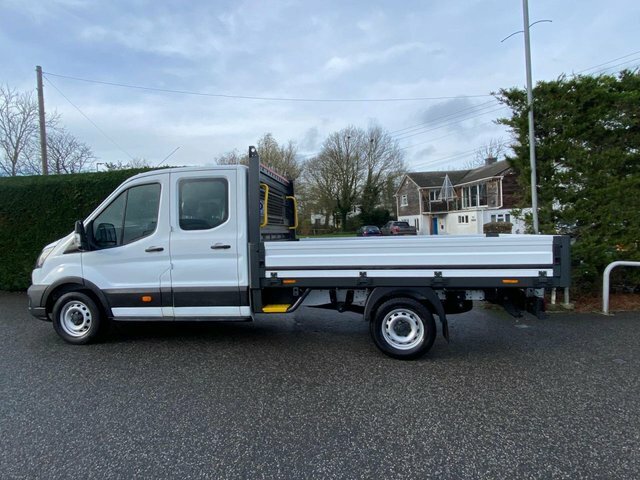 Ford Transit Custom 350 Rwd L4 Lwb Double Cab Dropside 2.0 Ecoblue 130 BG74VXJ White #4