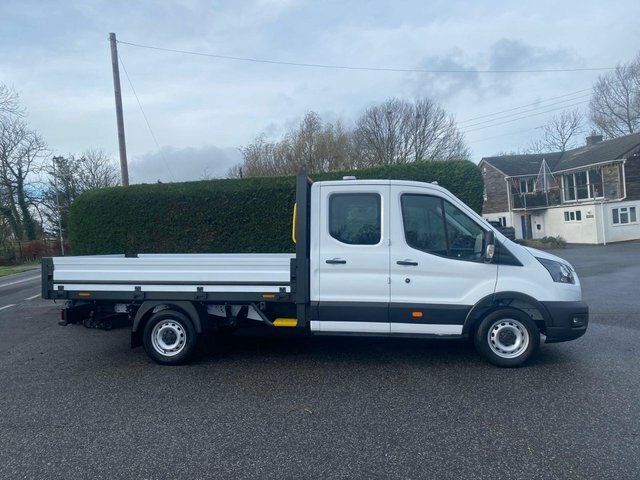 Ford Transit Custom 350 Rwd L4 Lwb Double Cab Dropside 2.0 Ecoblue 130 BG74VXJ White #5
