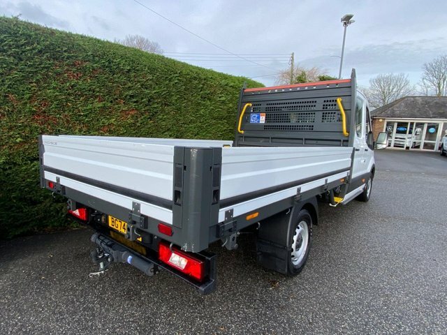 Ford Transit Custom 350 Rwd L4 Lwb Double Cab Dropside 2.0 Ecoblue 130 BG74VXJ White #6