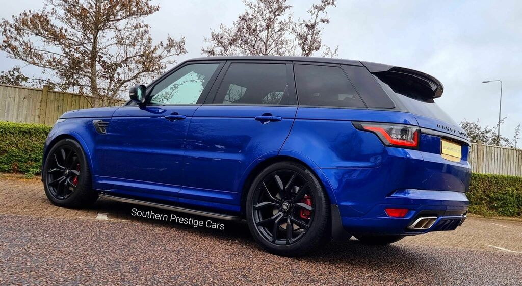 Land Rover Range Rover Sport 5.0 P575 V8 Svr 4Wd Euro 6 Ss SW68HWC Blue #4