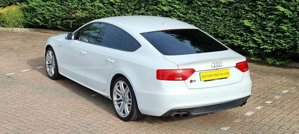 Audi S5 3.0 Tfsi V6 Black Edition Sportback S Tronic Quatt White #4