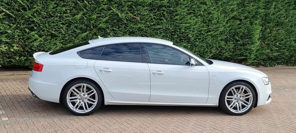 Audi S5 3.0 Tfsi V6 Black Edition Sportback S Tronic Quatt White #6