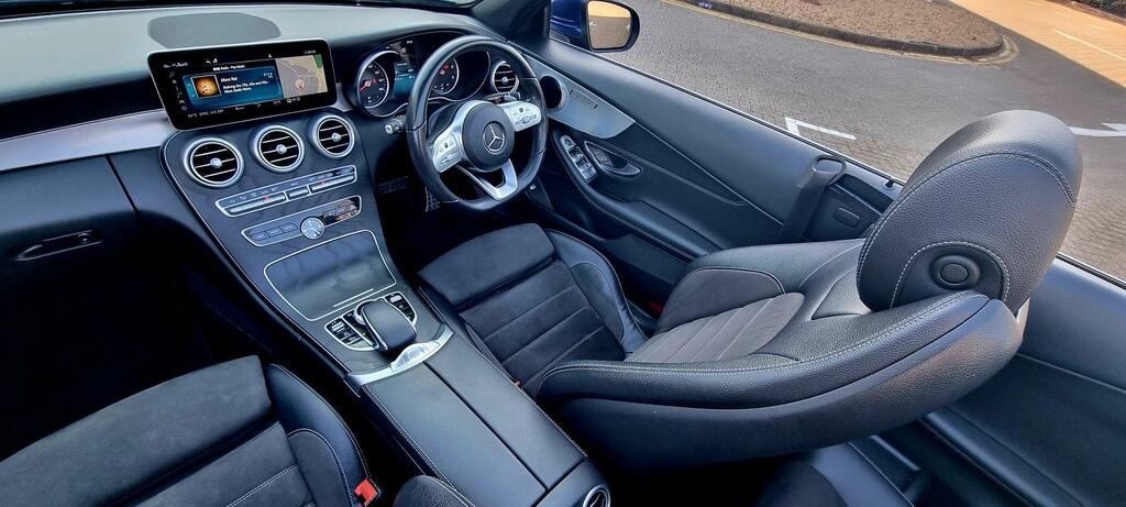 Mercedes-Benz C Class 2.0 C220d Amg Line Cabriolet G-tronic Euro 6 Ss KM70CTU Blue #2