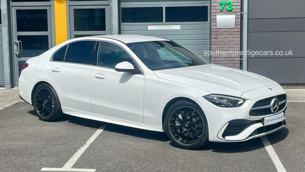 Mercedes-Benz C Class 1.5 C200h Mhev Amg Line G-tronic Euro 6 Ss White #6