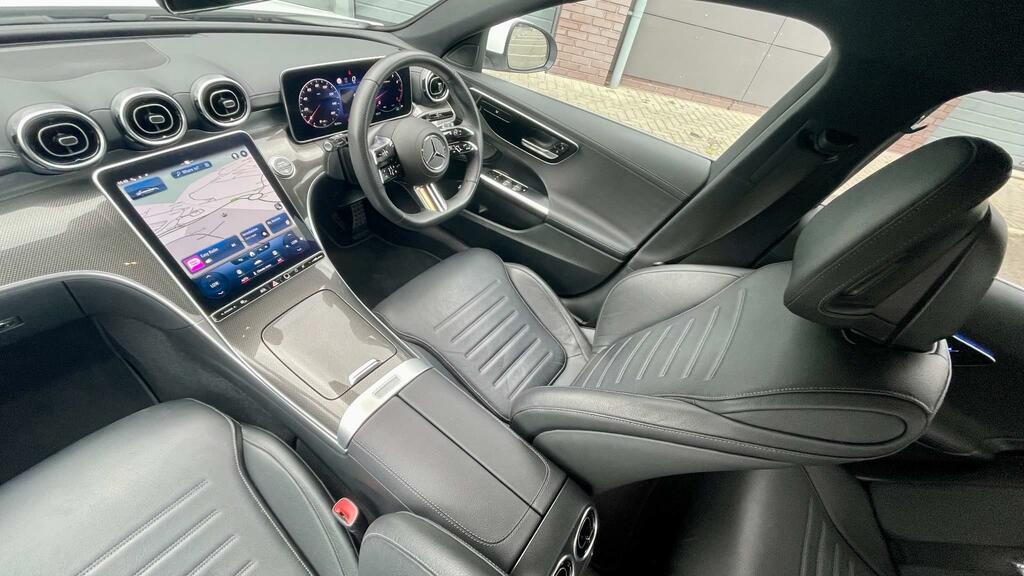 Mercedes-Benz C Class 1.5 C200h Mhev Amg Line G-tronic Euro 6 Ss White #2