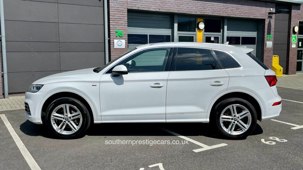 Audi Q5 2.0 Tdi 40 S Line S Tronic Quattro Euro 6 Ss White #5