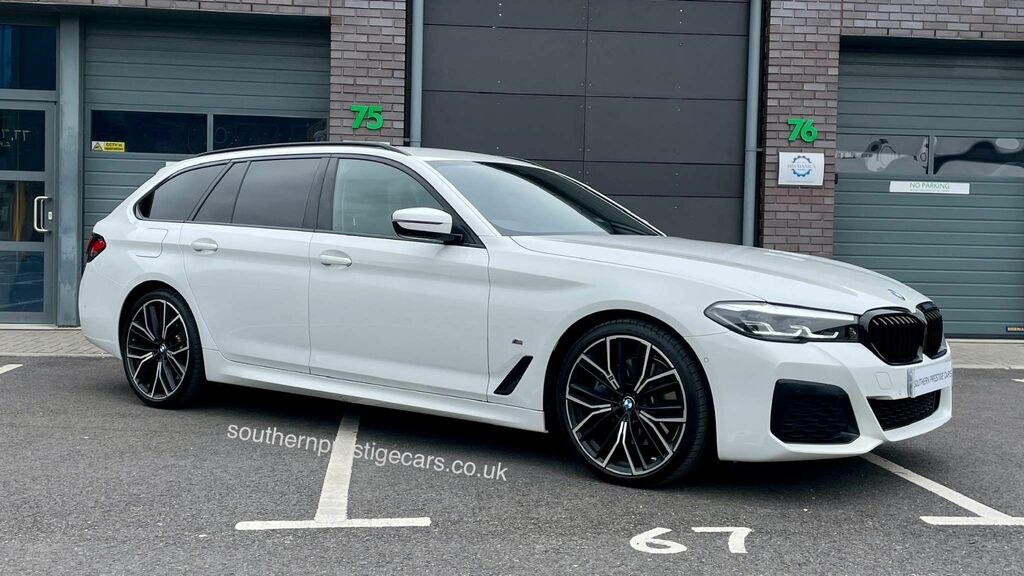 BMW 5 Series 2.0 520I Mht M Sport Touring Steptronic Euro 6 S White #5
