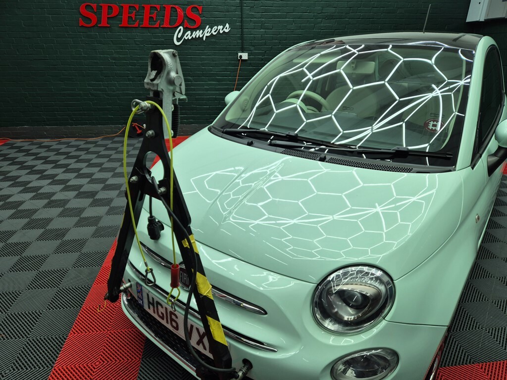 Fiat 500 1.2 Lounge Motorhome Tow Car Electronic Braked A HG16VXE Green #2