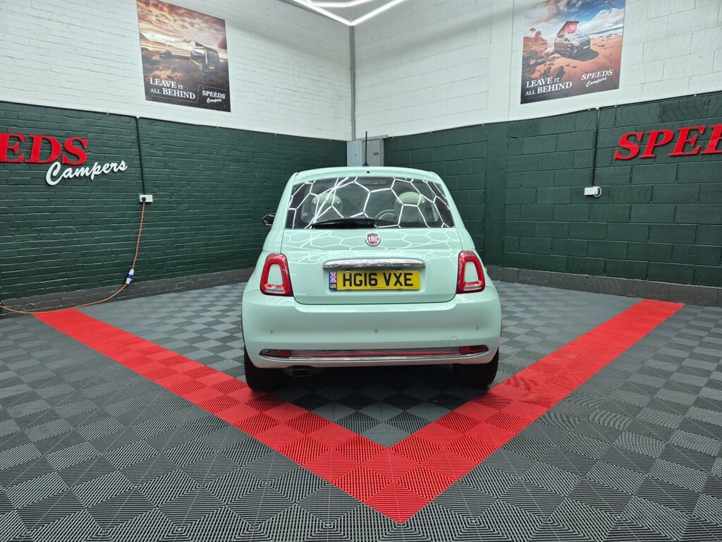 Fiat 500 1.2 Lounge Motorhome Tow Car Electronic Braked A HG16VXE Green #6