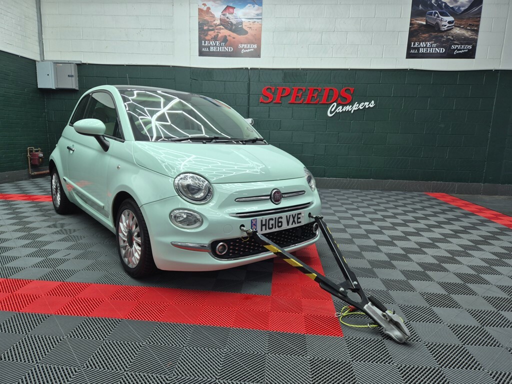 Fiat 500 1.2 Lounge Motorhome Tow Car Electronic Braked A HG16VXE Green #3