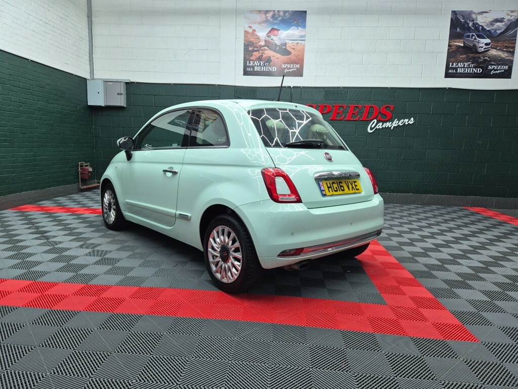 Fiat 500 1.2 Lounge Motorhome Tow Car Electronic Braked A HG16VXE Green #5