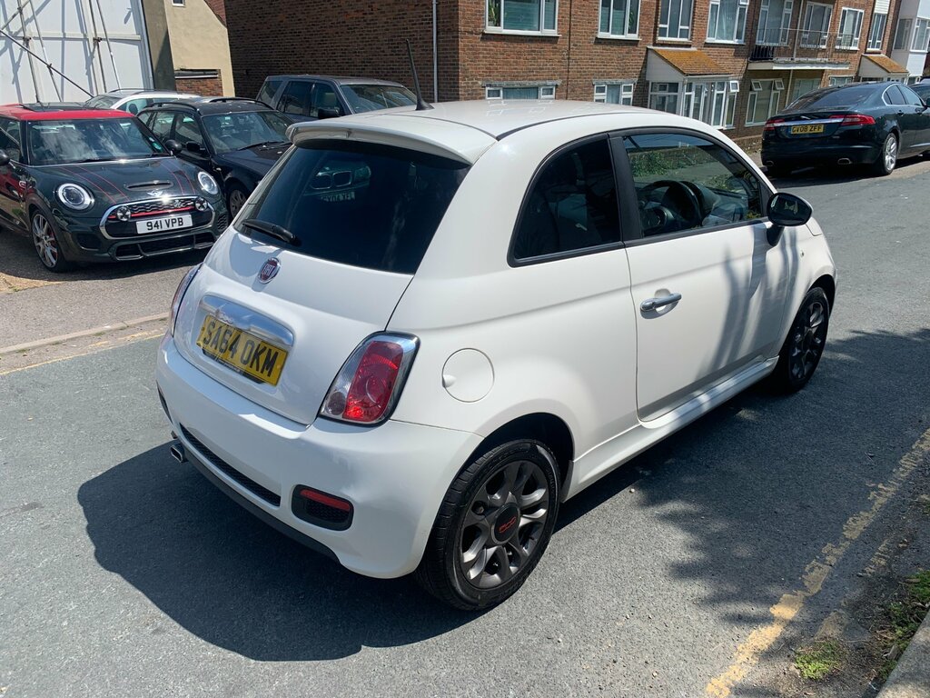 Fiat 500 1.2 S Hatchback Euro 6 Ss 69 White #5