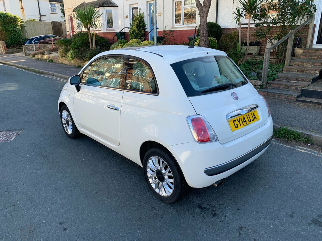 Fiat 500 1.2 Lounge Hatchback Dualogic Euro 6 S White #3