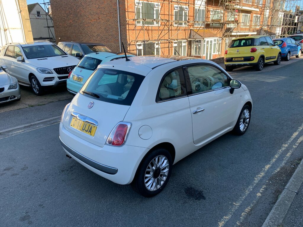Fiat 500 1.2 Lounge Hatchback Dualogic Euro 6 S White #5