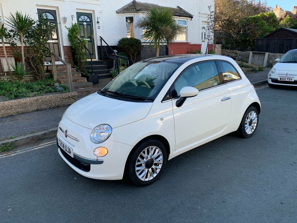 Fiat 500 1.2 Lounge Hatchback Dualogic Euro 6 S White #2