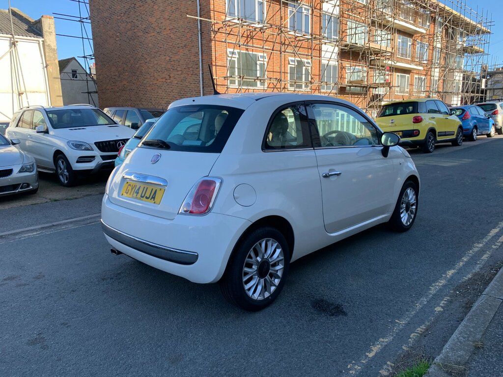 Fiat 500 1.2 Lounge Hatchback Dualogic Euro 6 S White #6
