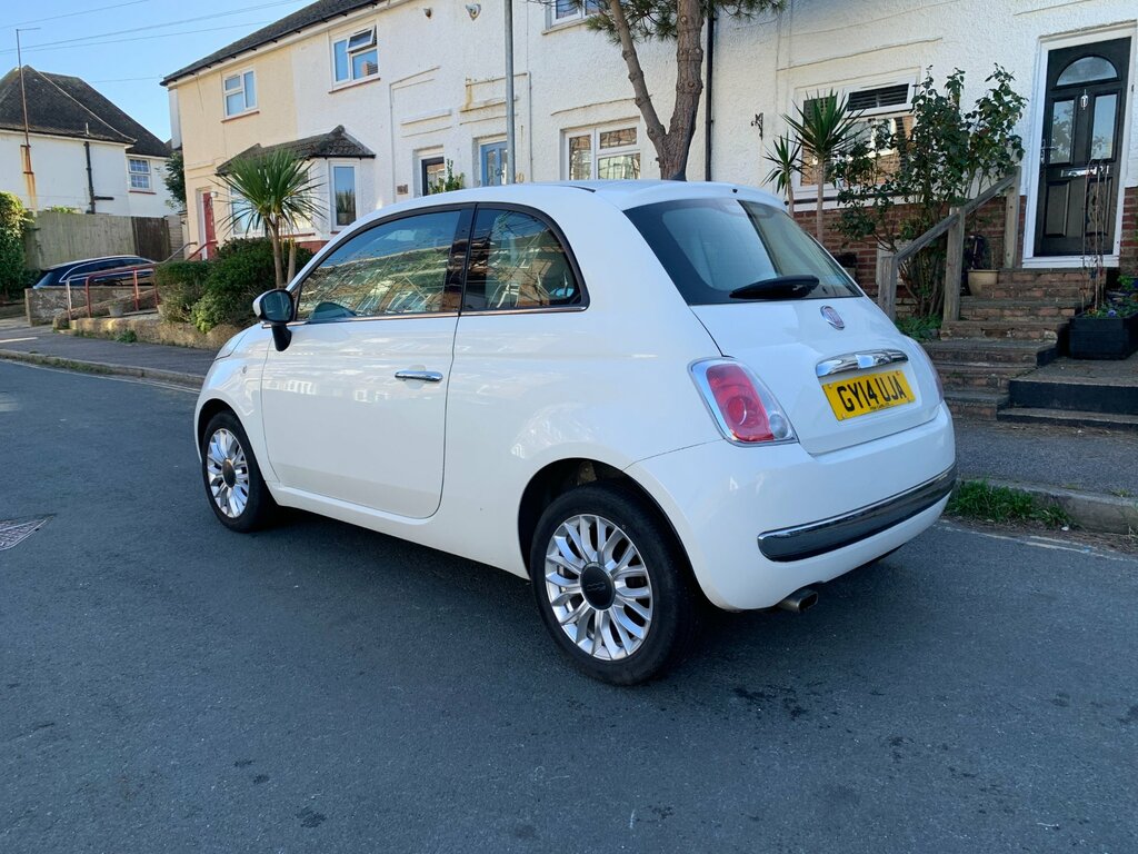 Fiat 500 1.2 Lounge Hatchback Dualogic Euro 6 S White #4