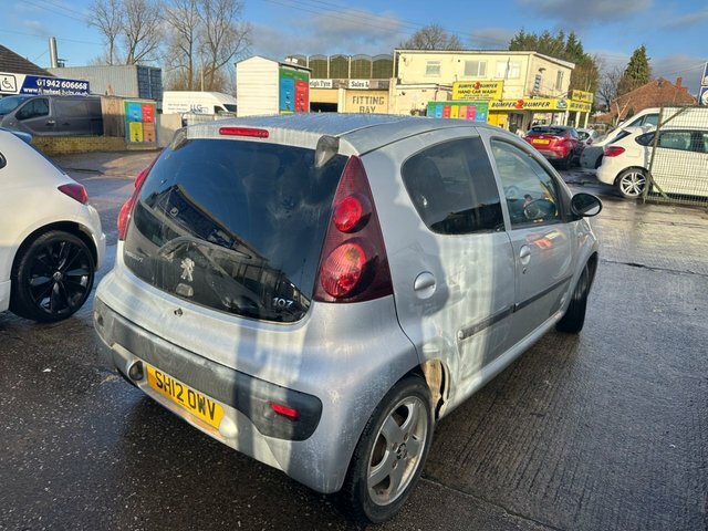 Peugeot 107 12V Allure Hatchback SH12OWV Silver #6