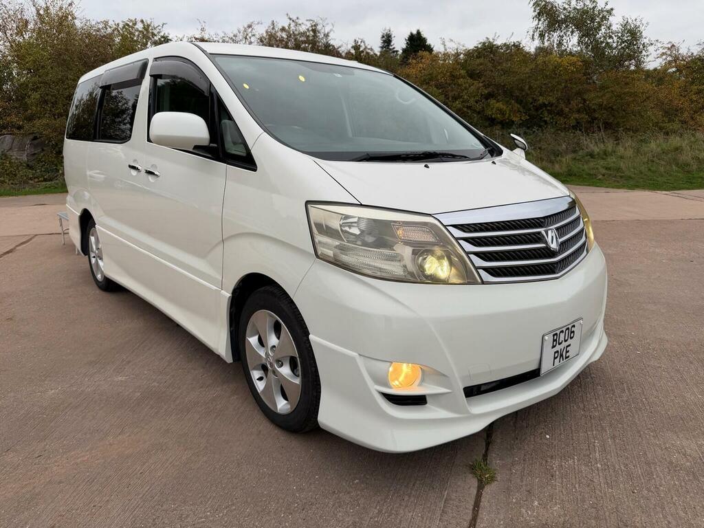 Toyota Alphard Mpv Quality Camper Conversion Ulez Dvd 5 Seater 2 White