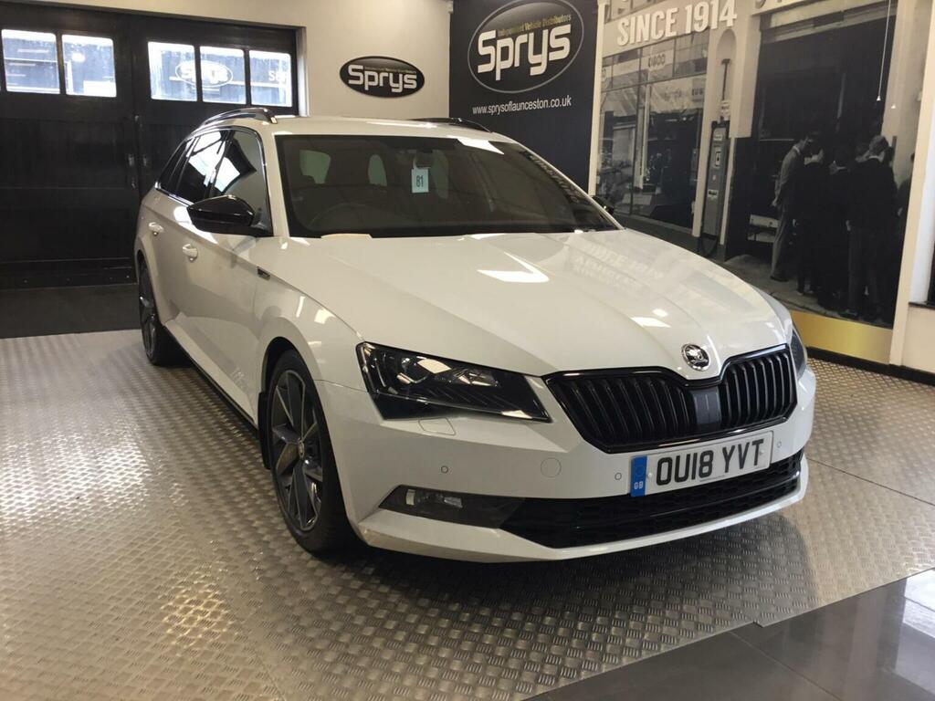 Skoda Superb Estate 2.0 Tsi Sportline Dsg Euro 6 Ss 201 White