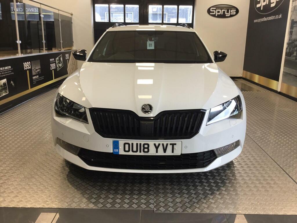Skoda Superb Estate 2.0 Tsi Sportline Dsg Euro 6 Ss 201 White #3