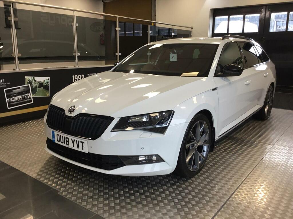 Skoda Superb Estate 2.0 Tsi Sportline Dsg Euro 6 Ss 201 White #5