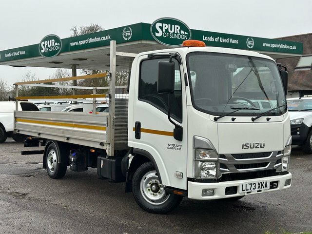 Isuzu N35 Green Dropside LL73XKA White