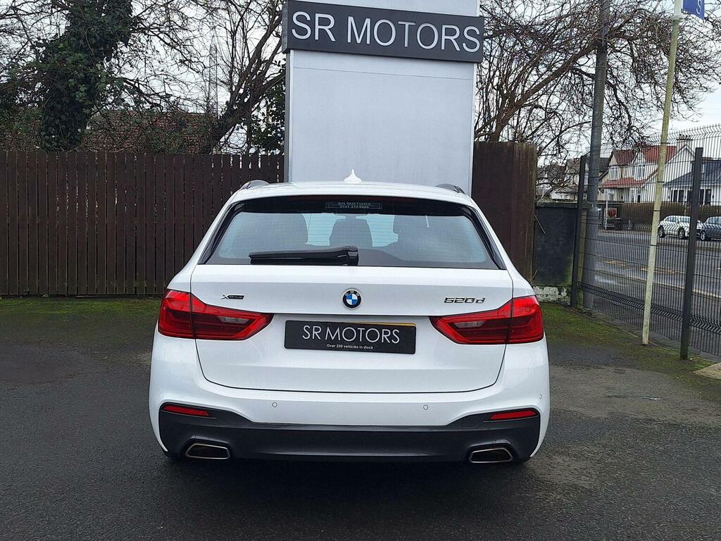 BMW 5 Series Estate 2.0 520D M Sport Touring Xdrive Euro 6 YA18VHG White #4