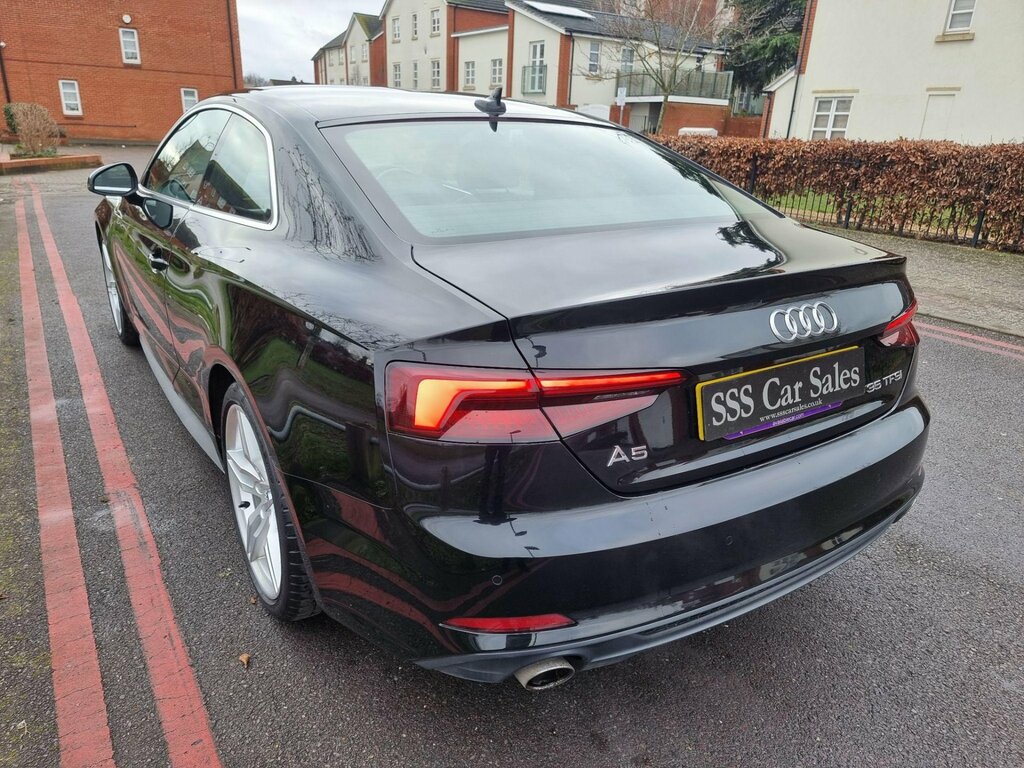 Audi A5 2.0 Tfsi 35 S Line S Tronic Euro 6 Ss MW69KUH Black #5
