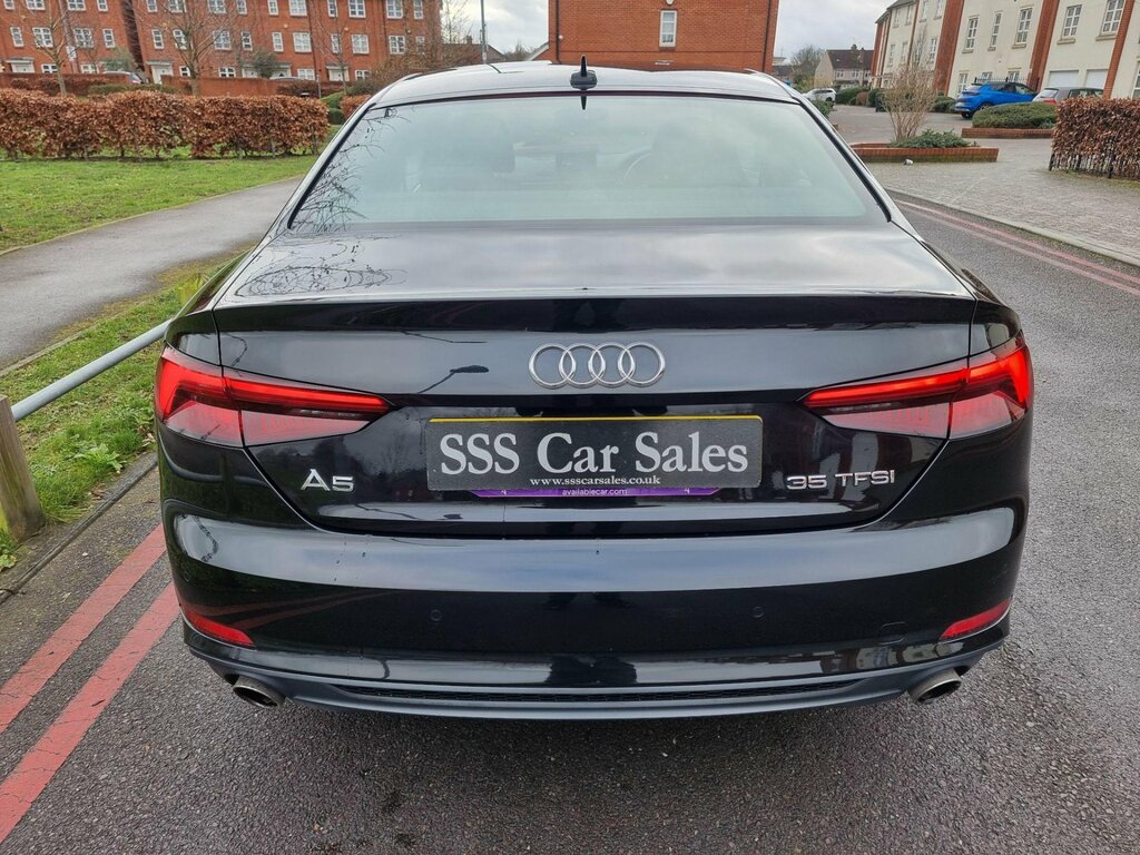 Audi A5 2.0 Tfsi 35 S Line S Tronic Euro 6 Ss MW69KUH Black #6