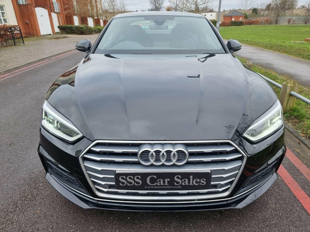 Audi A5 2.0 Tfsi 35 S Line S Tronic Euro 6 Ss MW69KUH Black #2