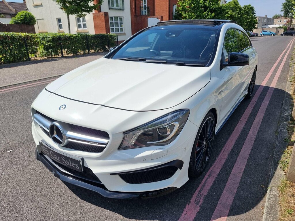 Mercedes-Benz CLA Class 2.0 Cla45 Amg Shooting Brake Spds Dct 4Matic Euro GN16VTV White #4