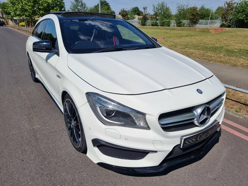 Mercedes-Benz CLA Class 2.0 Cla45 Amg Shooting Brake Spds Dct 4Matic Euro GN16VTV White #2