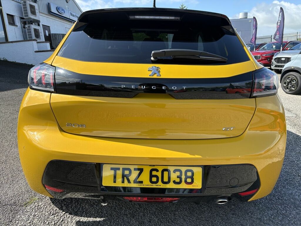 Peugeot 208 1.2 Gt Hatchback Euro 6 Ss 1 TRZ6038 Yellow #4