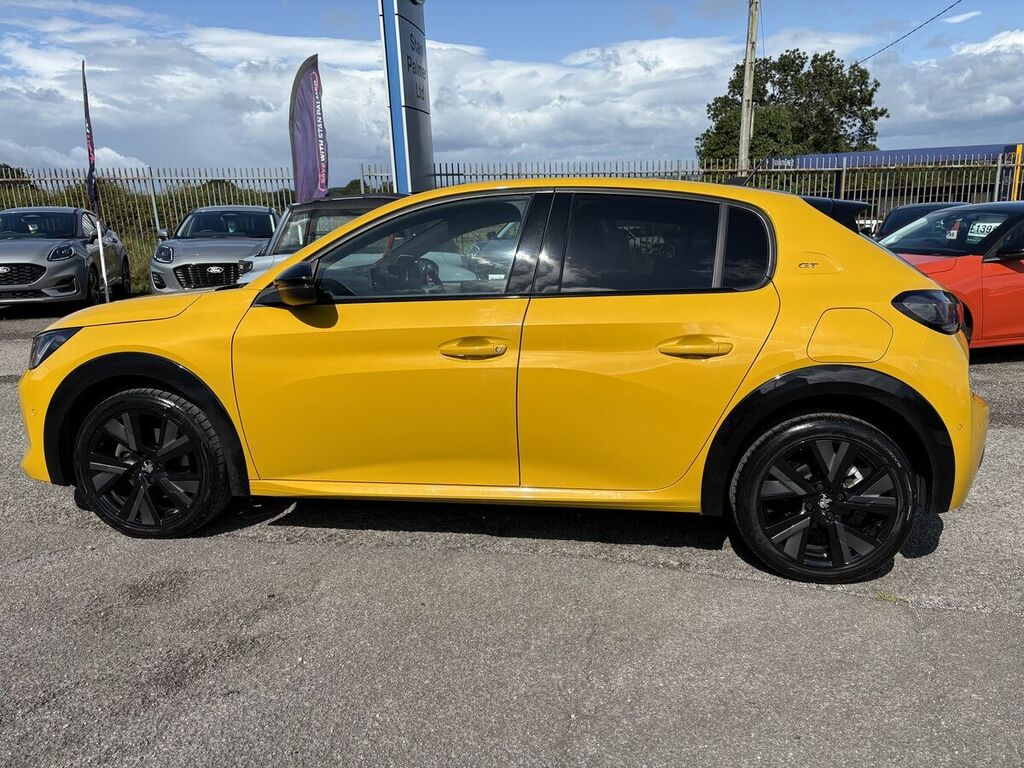 Peugeot 208 1.2 Gt Hatchback Euro 6 Ss 1 TRZ6038 Yellow #6