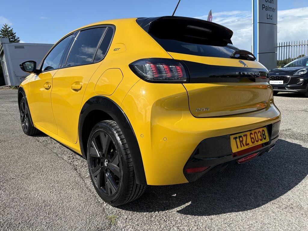 Peugeot 208 1.2 Gt Hatchback Euro 6 Ss 1 TRZ6038 Yellow #5