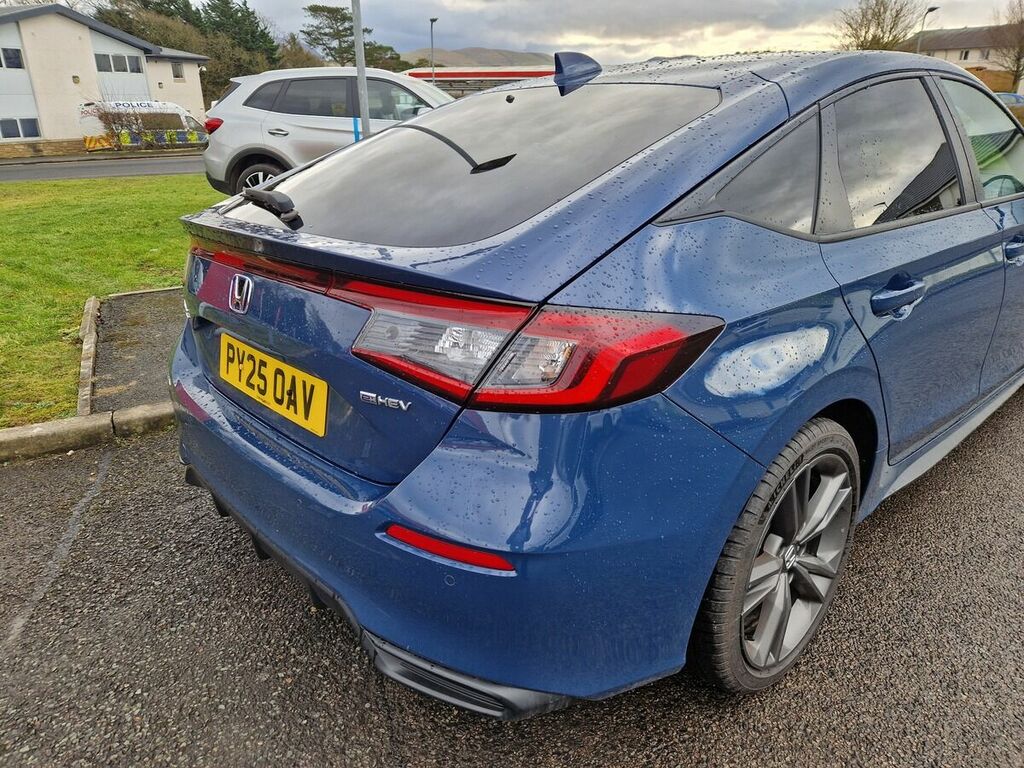 Honda Civic 2.0 H I-mmd Sport Hatchback Hybrid Ecvt PY25OAV Blue #3