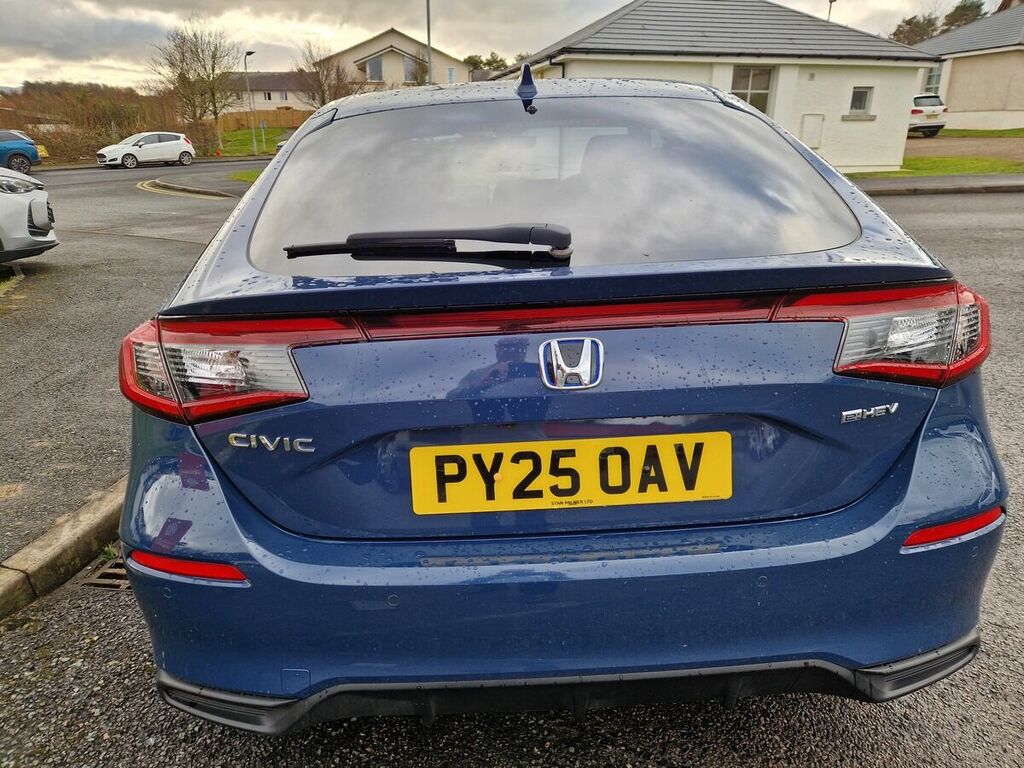 Honda Civic 2.0 H I-mmd Sport Hatchback Hybrid Ecvt PY25OAV Blue #4