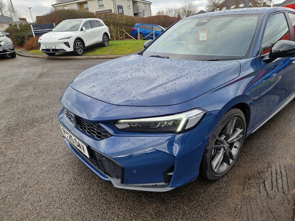 Honda Civic 2.0 H I-mmd Sport Hatchback Hybrid Ecvt PY25OAV Blue #6