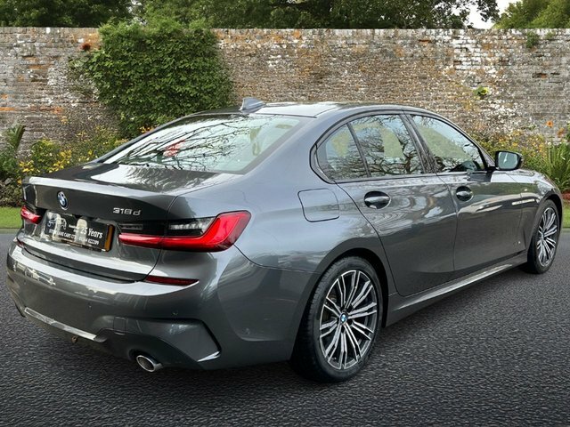 BMW 3 Series 318D M Sport Saloon Grey #3