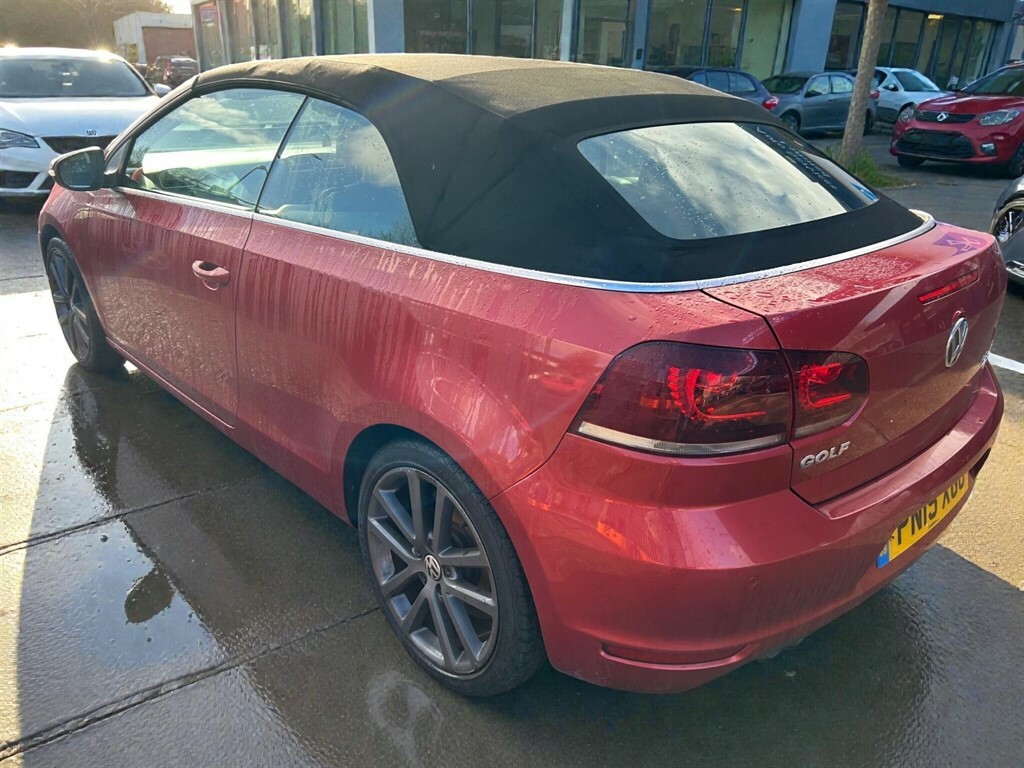 Volkswagen Golf 2.0 Tdi Bluemotion Tech Gt Cabriolet Dsg Euro 5 S PN15XGU Red #5