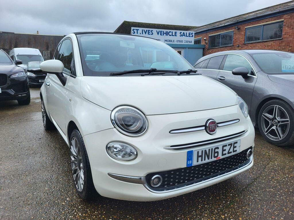 Fiat 500C 1.2 Eco Lounge Euro 6 S S White