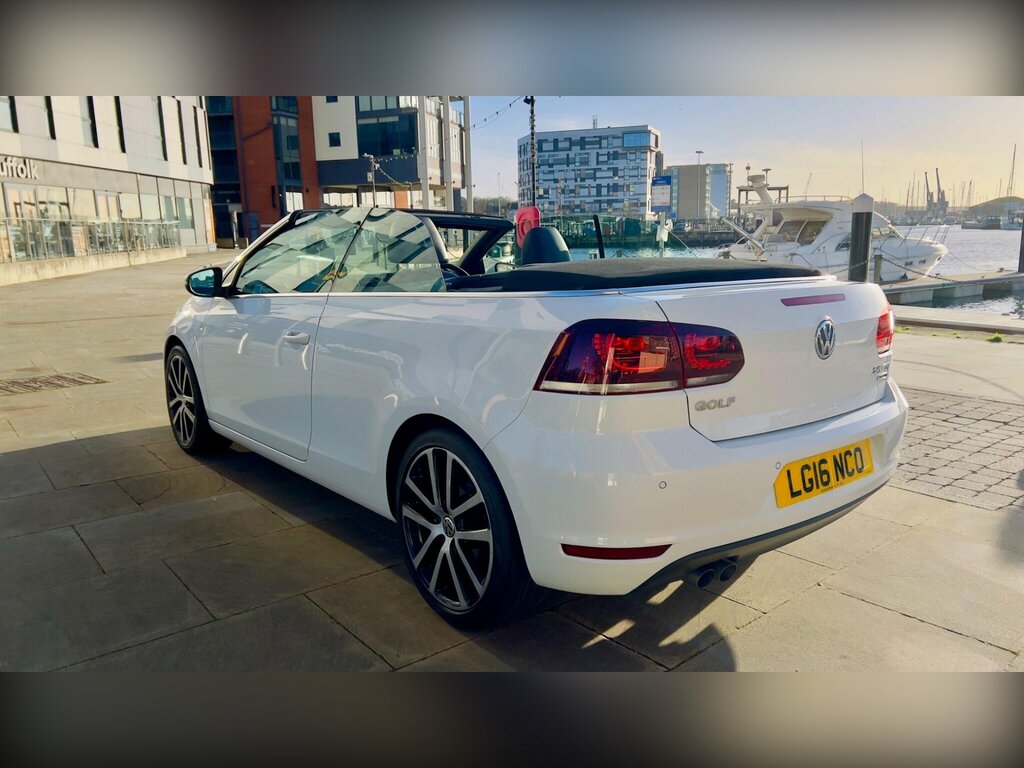 Volkswagen Golf 2.0 Tdi Bluemotion Tech Gt Cabriolet Ds White #2