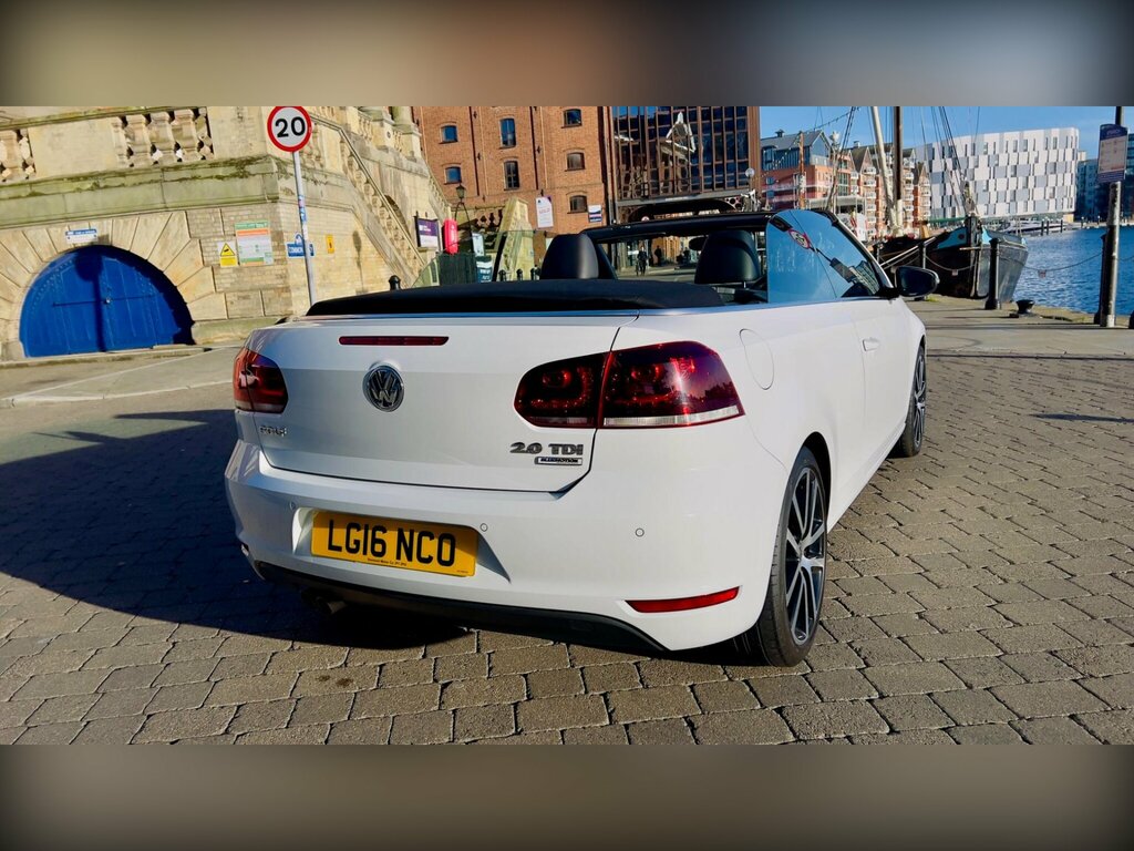 Volkswagen Golf 2.0 Tdi Bluemotion Tech Gt Cabriolet Ds White #6