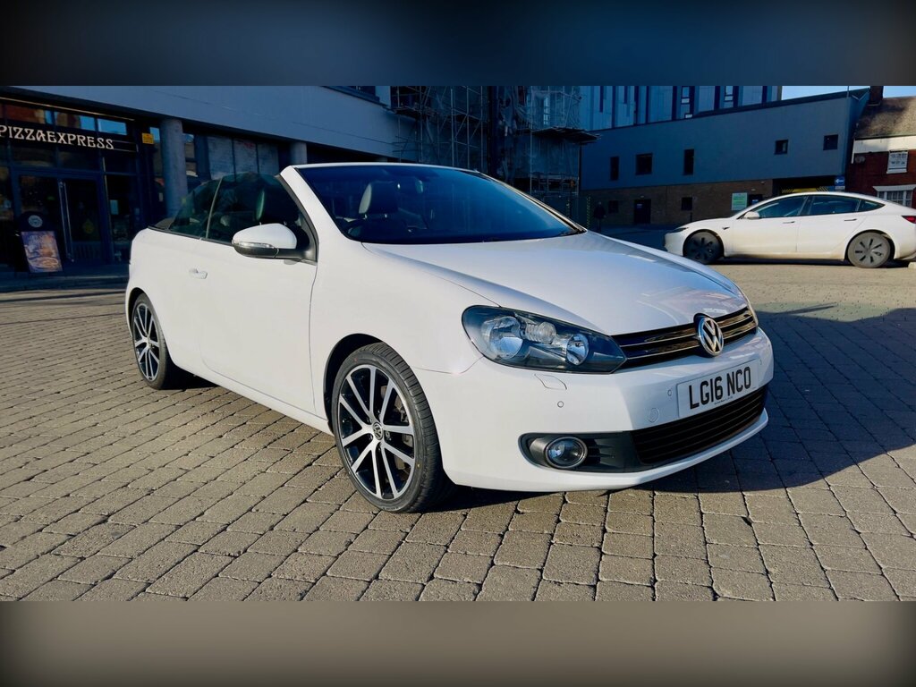 Volkswagen Golf 2.0 Tdi Bluemotion Tech Gt Cabriolet Ds White #4