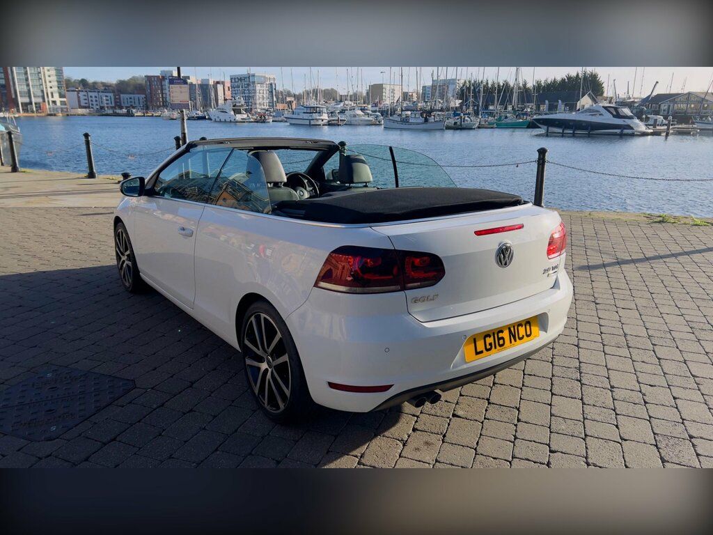 Volkswagen Golf 2.0 Tdi Bluemotion Tech Gt Cabriolet Ds White #5