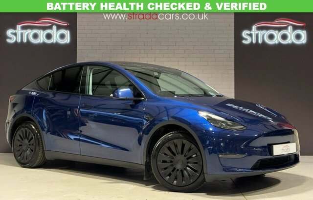 Tesla Model Y Motor Long Range Suv Blue