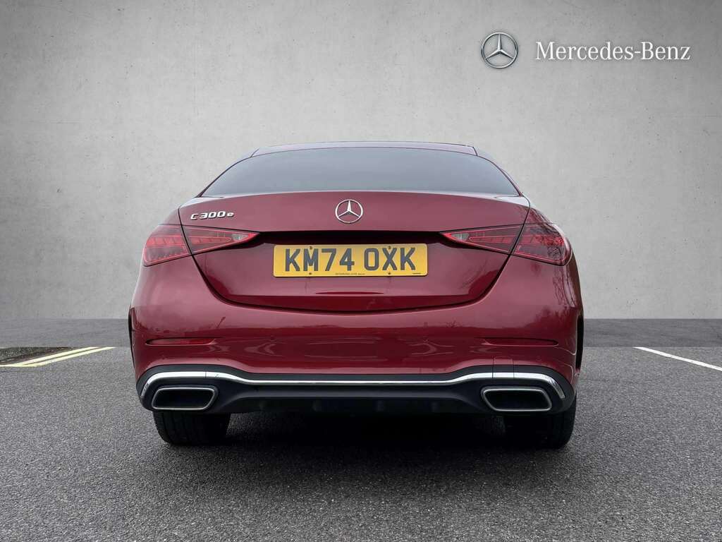 Mercedes-Benz C Class C300e Amg Line Premium 9G-tronic 2024 KM74OXK Red #5